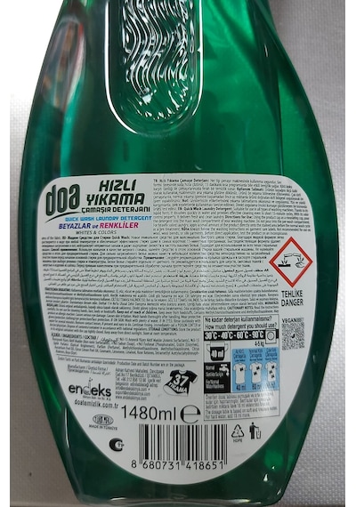 Doa Express Hızlı Yıkama Kötü Koku Karşıtı Beyaz Renkliler Çamaşır Deterjanı 1480 Ml X 3 Adet