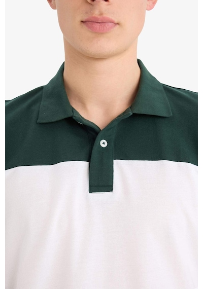 DeFacto %100 Pamuk Regular Fit Polo Yaka Bloklu Kısa Kollu Tişört D7940AX25SPGN245 DeFacto %100 Pamuk Regular Fit Polo Yaka Bloklu Kısa Kollu Tişört D7940AX25SPGN245