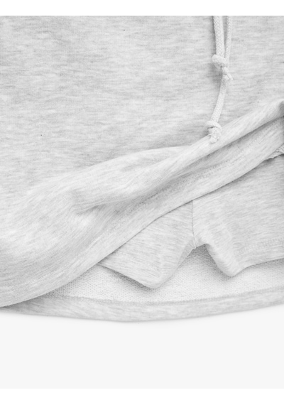 Koton Beli Bağcıklı Slim Fit Nakışlı Mini Spor Şort Etek Gri Melanj 6sak40430nk Koton Beli Bağcıklı Slim Fit Nakışlı Mini Spor Şort Etek Gri Melanj 6sak40430nk