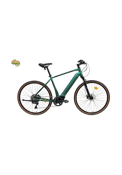 Carraro E-sportıve X Pro Erkek Şehir Bisikleti 520h Hd 28 Jant 10 Vites Dı2 Met.yeşil Turuncu Gümüş Çok Renkli