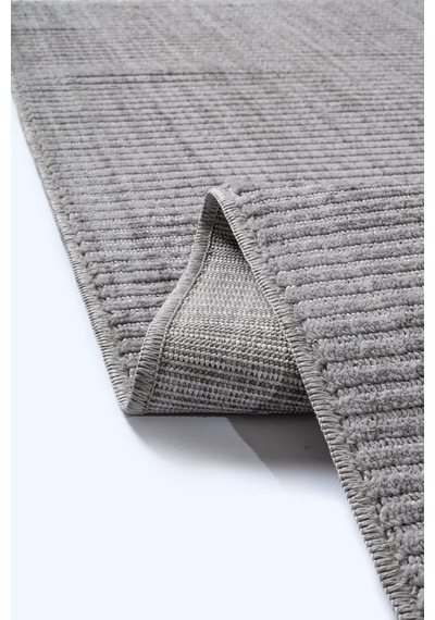 Yalın Microfiber Bukle Dokuma Halı Antre Hol Kesme Halı Yolluk 5771 Krem Gri Gri