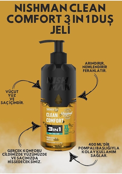 3ın1 Clean Comfort Duş Jeli 480 Ml