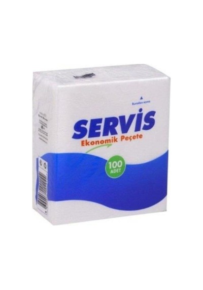 Servis Beyaz Kağıt Peçete 100'lü x 10 Adet
