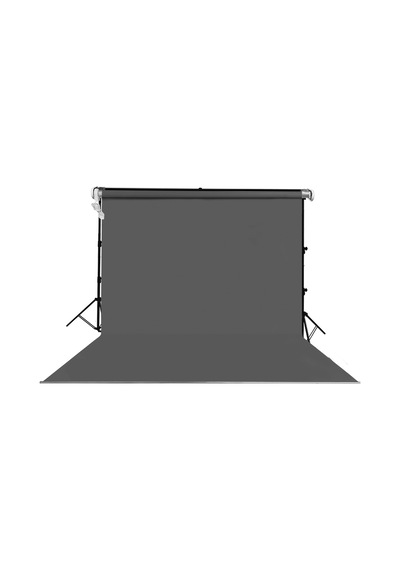 Hs Stüdyo Teknik Gri 190x400cm Taşınabilir Fon