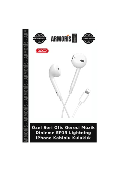 Özel Seri Ofis Gereci Müzik Dinleme Ep13 LightningApple iPhone Uyumlu Kablolu Kulaklık