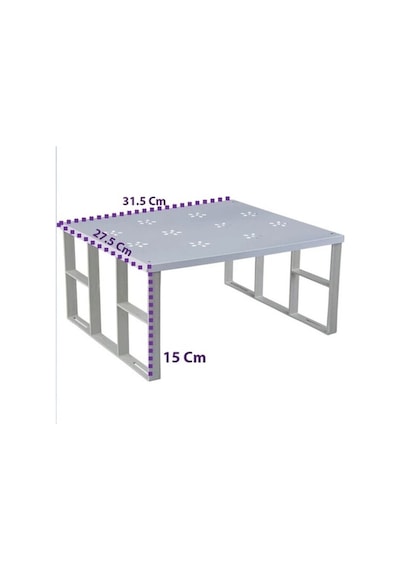 1 Adet Organizers Büyük Dolap İçi Düzenleyici Metal Raf, Bardak Rafı, Düzenleme Rafı Metal 35 X 26 B Diğer