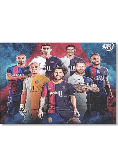 Cakasepetim Futbol Devleri Psg De Ahşap Mdf Tablo