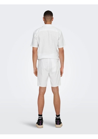 Onslınus 0007 Cot Lın Shorts Noos Erkek Şort 22024967 Beyaz