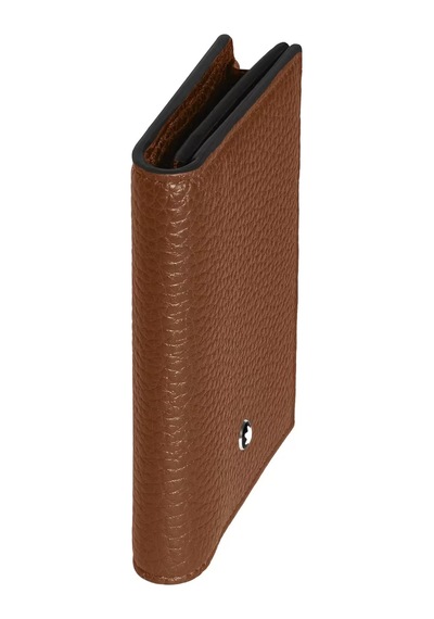 Mont Blanc Montblanc Grain Deri 4 Bölmeli Kartlık 221382 Kahverengi