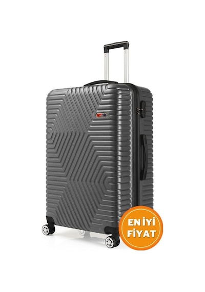 G&d Polo Suitcase Abs Koyu Gri Büyük Boy Valiz 600.02-b