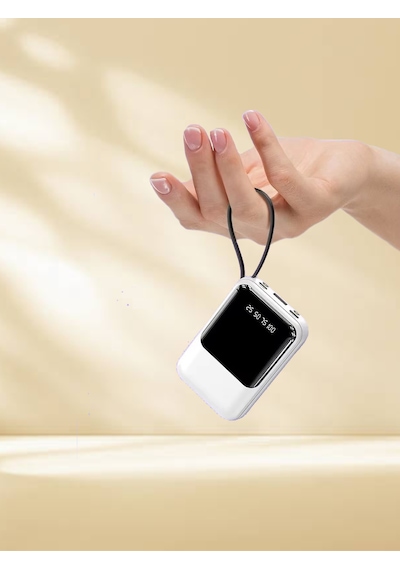 Enerx Enr-P10DC 10.000 Mah 2.0a Dahili Kablolu Led Aydınlatmalı Powerbank