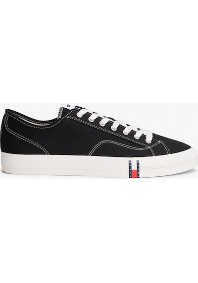 Tommy Hilfiger Arşiv Vulkanize Y2k Erkek Siyah Sneaker Em0em01674bds Siyah