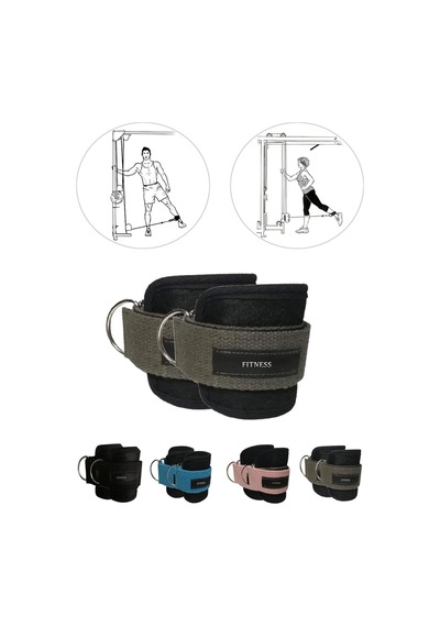 Spor Byfit Ayak Bilek Kayışı D-Ring Ağırlık Çekiş Aparatı - YEŞİL Yeşil