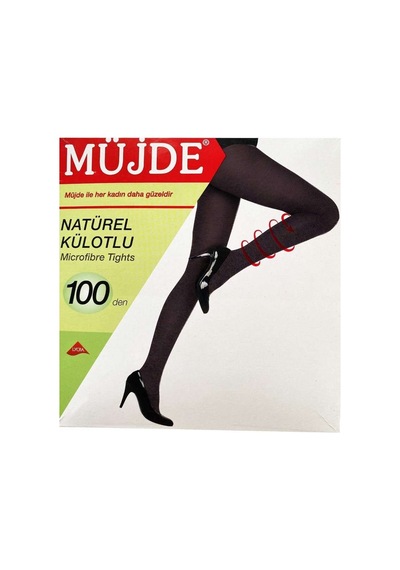 6 Adet Siyah 100 Denye Kalın Kışlık Külotlu Çorap Opak Naturel Esnek 6'lı Paket Diğer