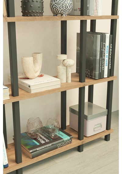 Venora 4 Katlı Modern Kitaplık Dekoratif Çok Amaçlı Kitaplık Ve Organizer Çok Raflı Düzenleyici - Meşe Meşe Venora 4 Katlı Modern Kitaplık Dekoratif Çok Amaçlı Kitaplık Ve Organizer Çok Raflı Düzenleyici - Meşe Meşe