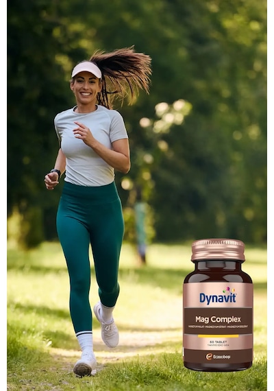 Dynavit Mag Complex 60 Tablet 200mg Magnezyum Kompleks 3lü Form Malat-sitrat-bisglisinat -kas&kemik&enerji
