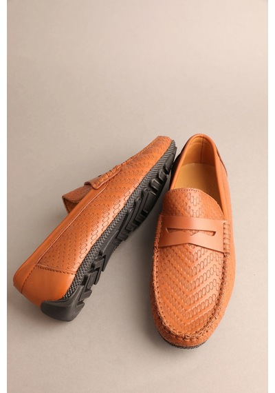 Gondol Erkek Hakiki Deri Klasik Loafer Taba 41 Ttx.20132 Çok Renkli