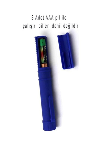 Single Sword Pilli El Feneri - Kalem Tipi Mıknatıslı Kamp Outdoor El Feneri Siyah