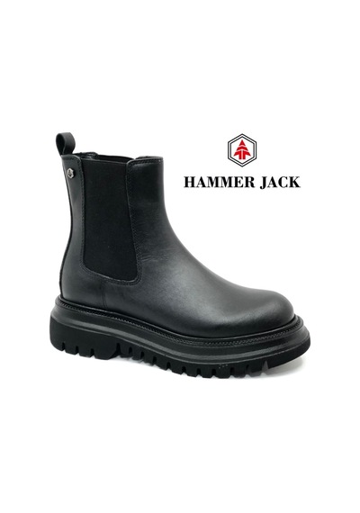 Hammer Jack 102-24735-z Pıeron Hakiki Deri Postal Kadın Bot Siyah