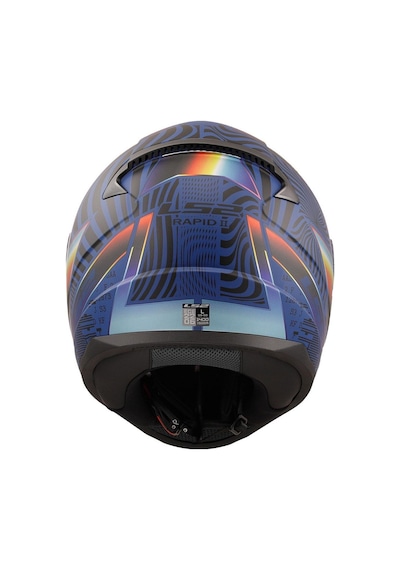 Ls2 Rapid 2 Optik Kapalı Motosiklet Kaskı Mavi - Mor