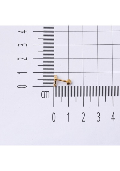 Bilezikci  14 Ayar Altın Tragus Piercing Küpe Kphsy14k22488 Sarı