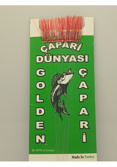 Golden 50 İğneli İstavrit Kösteği 10 No Beyaz İğne 0,15 Mm Köstek Kırmızı