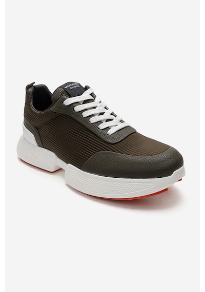 Marcomen Erkek Yüksek Taban Bağcıklı Deri Comfort Sneaker Mc 20276 Haki