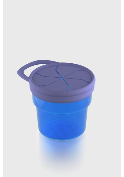 Renga Nest Kids 250 Ml Silikon Kapaklı Pp Atıştırma Kabı 222058 Turkuaz-mor