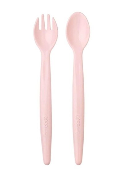 Wee Baby Çatal Kaşık Seti Pembe