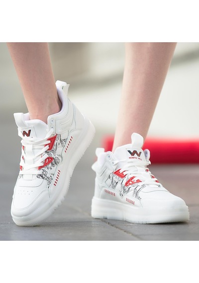 Almost Unisex Sneakers - Beyaz Kırmızı 001