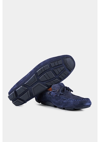 Bisse Erkek Süet Loafer Ayakkabı Lacivert Ay23y23104 D39 Lacivert