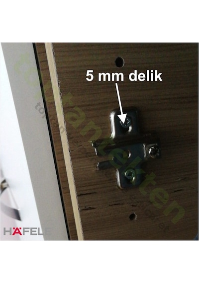 Hafele Dübel Açılan Plastik Beyaz 5X9.5Mm