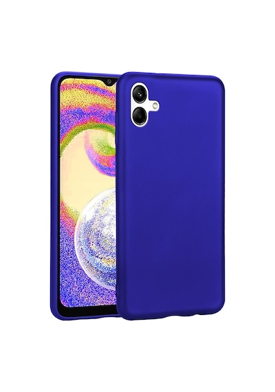 Zore Samsung Galaxy Uyumlu A04 Kılıf Omsy Premier Silikon Kapak - Saks Mavi