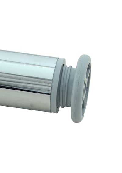Ludıa Metal Ayarlanabilir 4 Adet Mobilya Ayağı Metal Tablalı 10cm Gri