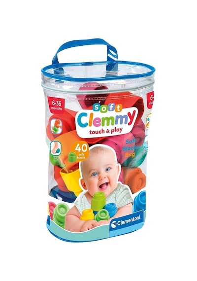 17878 Soft Clemmy - Yumuşak Blok Çantası - 40 Parça 6-36 Ay