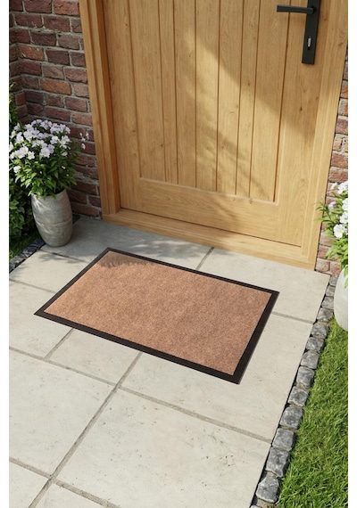 Ps017a Bej Kaymaz Taban Nem Alıcı Toz Alıcı Dayanıklı Kapı Önü Paspası Uv Dayanıklı 40x60