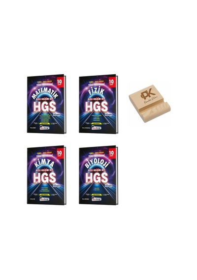 Kafadengi 10. Sınıf Hgs Matematik Fizik Kimya Ve Biyoloji Tema Fasikülleri 4lü Set + Telefon Standı