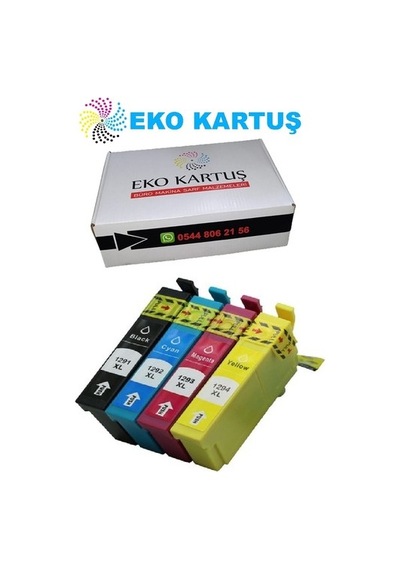 Eko Kartuş Epson Stylus Office BX-525WD (T1291-T1292-T1293-T1294) Set Uyumlu Kartuş