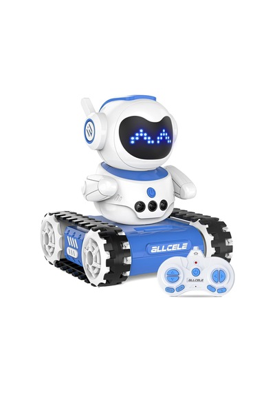 Allcele Robot Çocuk Oyuncağı, Rc Robot Tank Oyuncağı ,led Gözler Ve Müzik Efektleri Akıllı Oyuncaklar