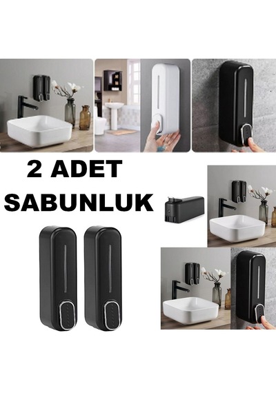 Duvara Monte Edilebilir Banyo 350ml Sabunluk Monte Şampuanlık