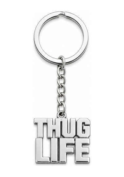 Thug Life Yazılı Metal Anahtarlık Günlük Kullanım Ve Hediye İçin Şık Tasarım
