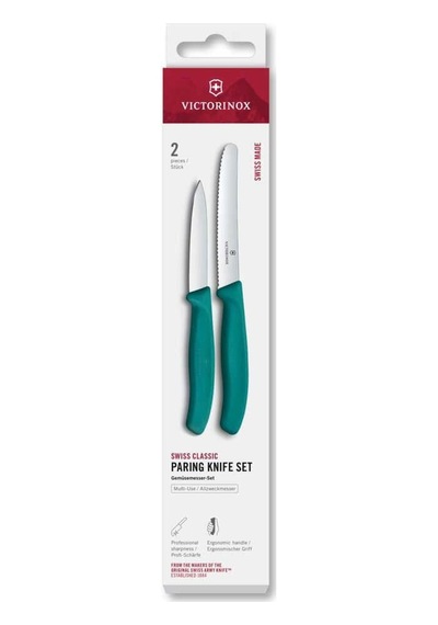 Victorinox 6.7114.2c1 Swiss Classic 2li Bıçak Set, Yeşil Çok Renkli