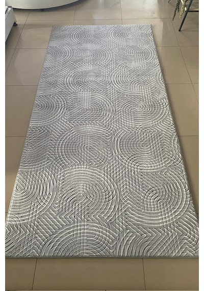 Lüle Halı Delüx Kaymaz Taban Halı Yolluk Gri Renk, Dlx7054 Gri