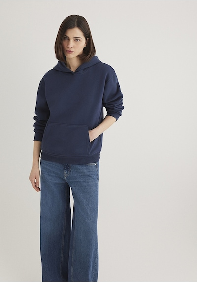 Mavi - Kapüşonlu Lacivert Basic Sweatshirt 167299-70488