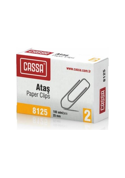 CASSA 8125 METAL ATAŞ NO: 2 25 MM 100'LÜ