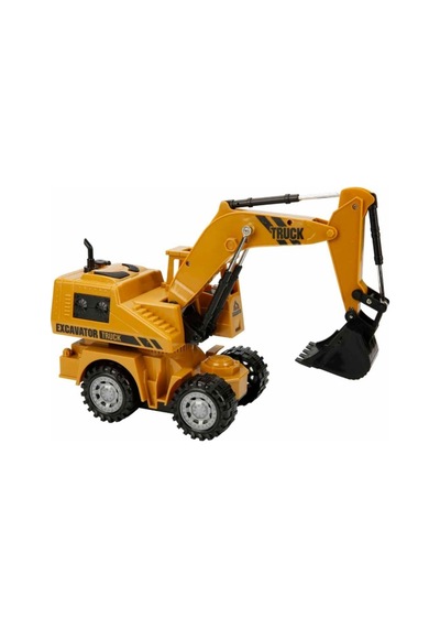 1:24 Işıklı Usb Şarjlı Uzaktan Kumandalı Ekskavatör 5 Kanal Hareketli Rc Excavator