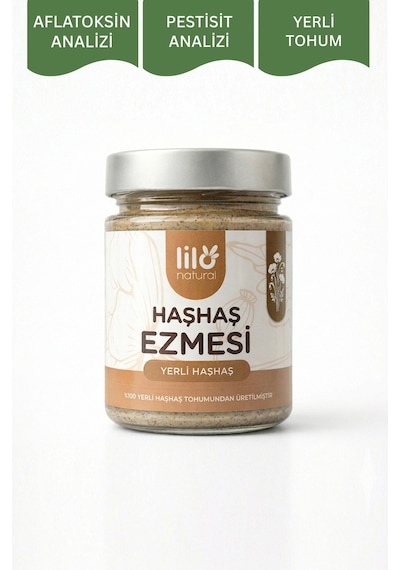 %100 Yerli Haşhaş Ezmesi Katkısız 300 G Aflatoksin Ve Pestisit Analizli - 853994321