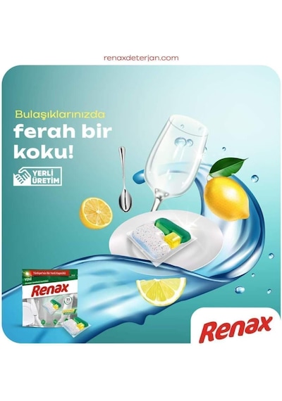 Renax Bulaşık Makinesi Kapsülü Hepsi Bir Arada 33 Kapsül