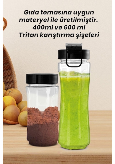 Goldmaster Mixgrind 2 in 1 Kişisel Smoothie Blender ve Kahve Baharat Öğütücü