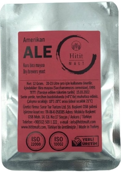 Hitit Malt Amerikan Ale Kuru Bira Mayası 12 G